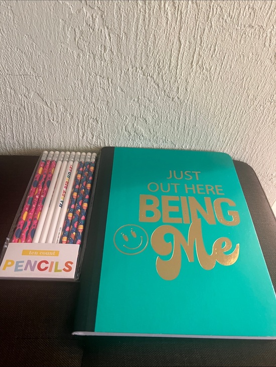Jot : back to school sale Other - #2862**Teal 'Just Out Here Being Me' Notebook with Gold Foil Accent